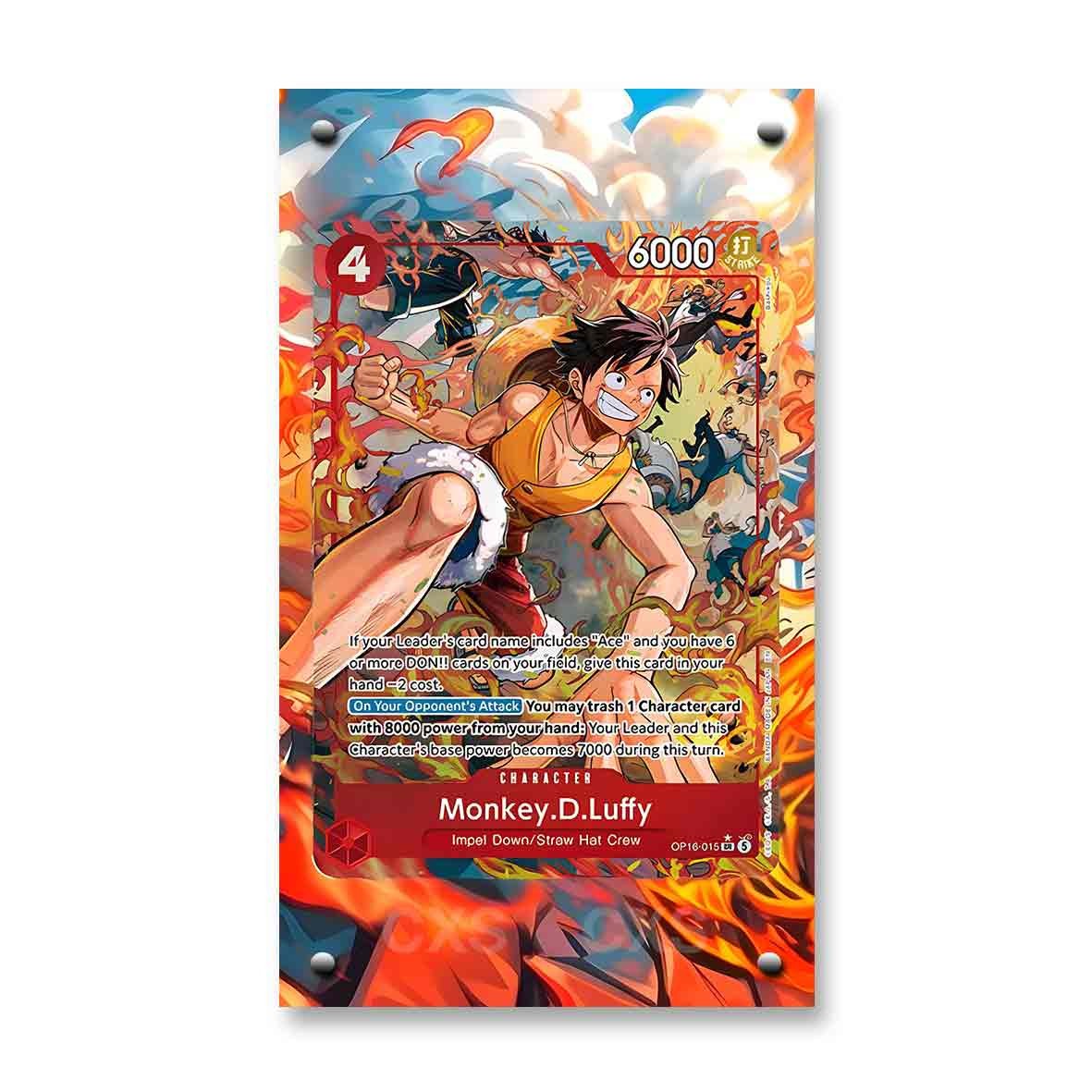 Monkey D. Luffy OP16-015 SR Custom Extended Art Magnetic Frame