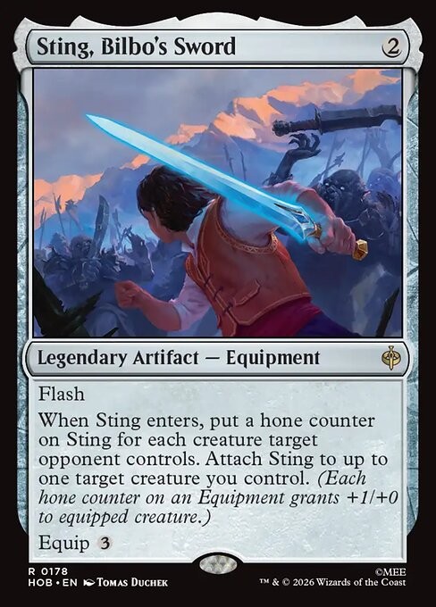 Sting, Bilbo\'s Sword (178) (Non-Foil) HOB MTG NM