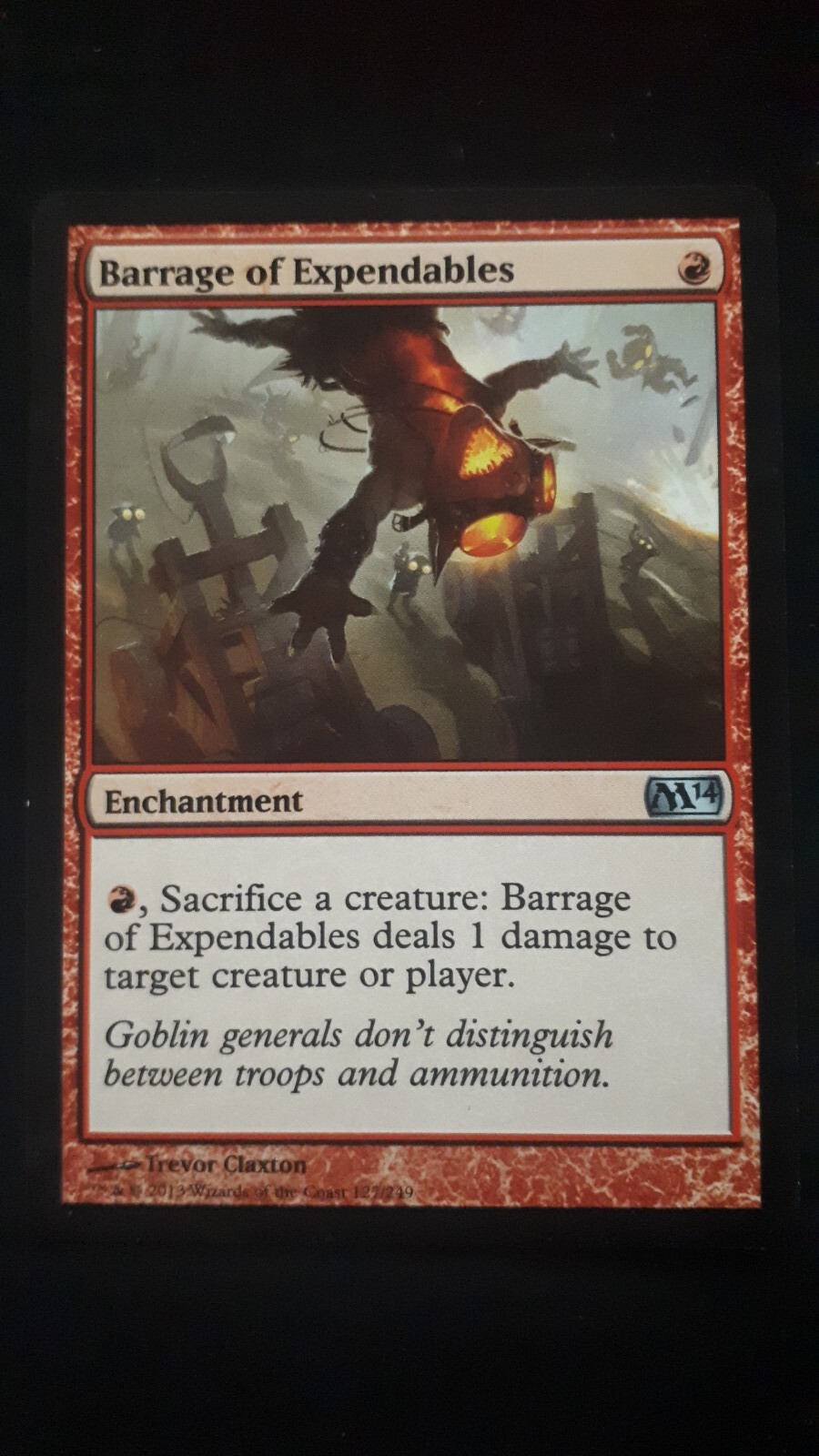 MTG 1 x Barrage of Expendables - Core 2014 Nm C64