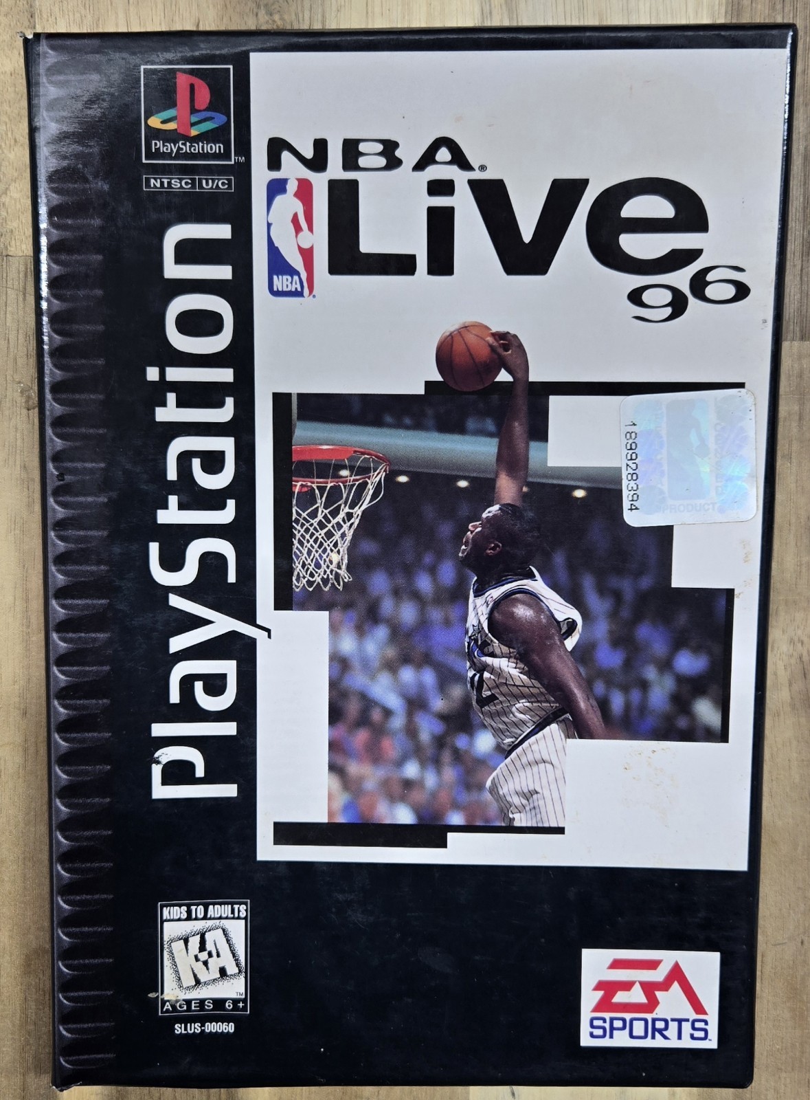 NBA Live 96 Video Game For Playstation SHAQUILLE ONEAL.