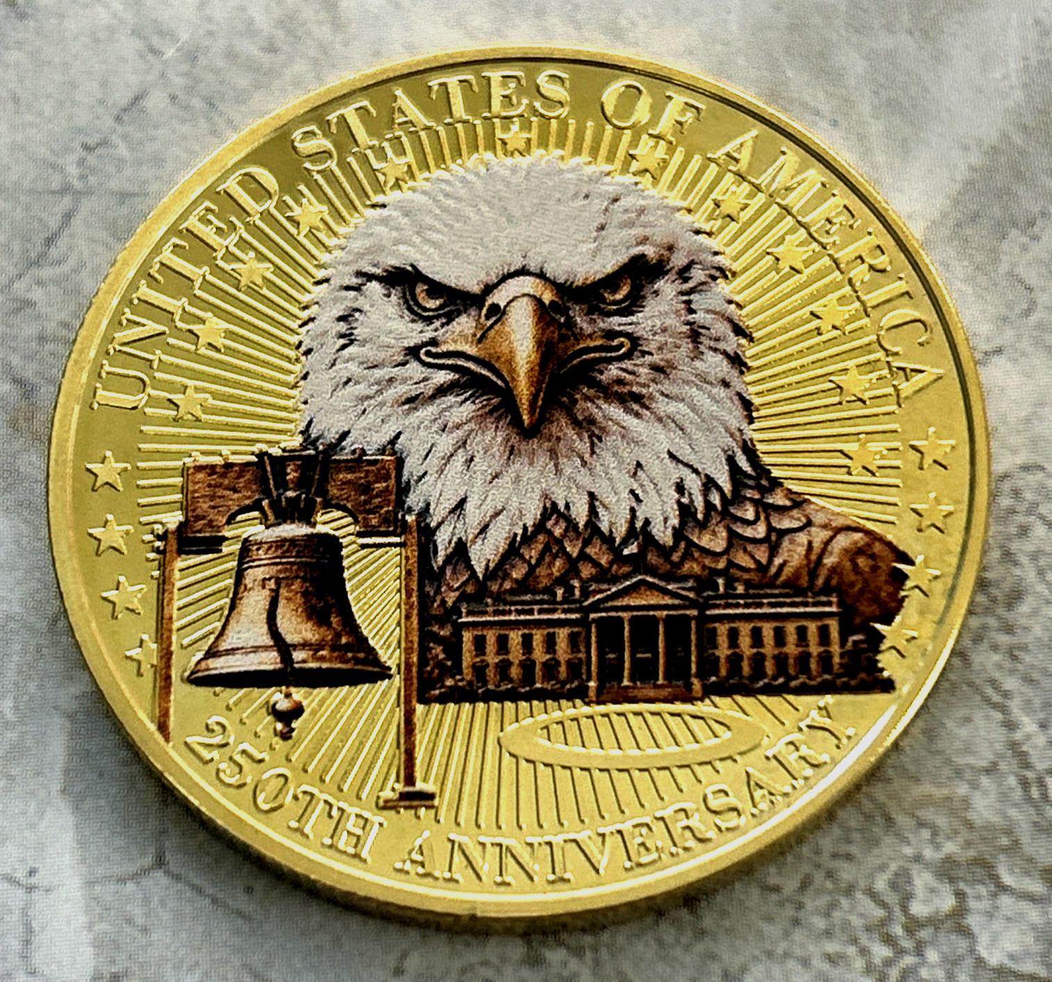 *American Bald Eagle* (ERROR ON REAR) 250TH ANNIVERSARY USA 1776-2026