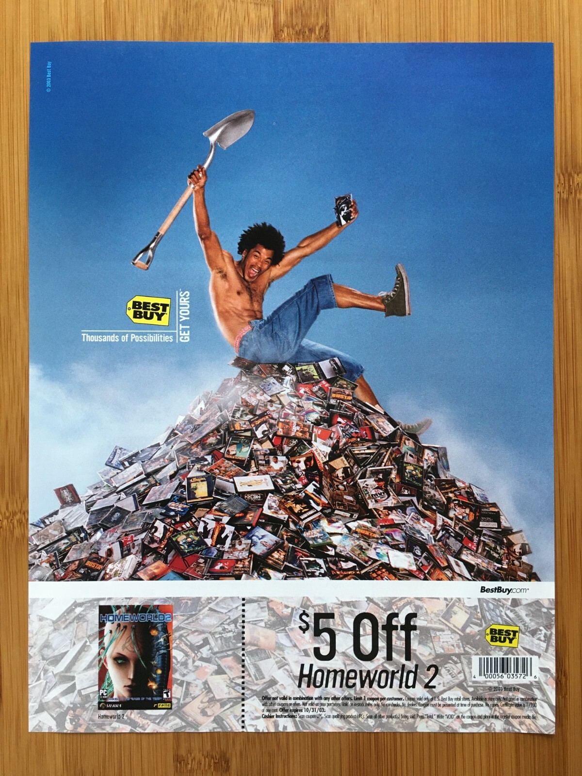 2003 BEST BUY Video Games Print Ad/Poster Homeworld 2 Promo Art Coupon Authentic