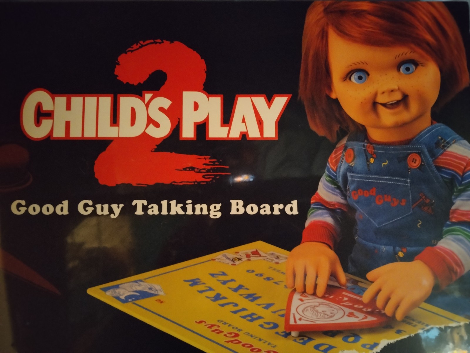 CHUCKY CHILDS PLAY OUIJA SPIRIT BOARD - RARE HORROR MOVIE DISPLAY GAME - SEALED