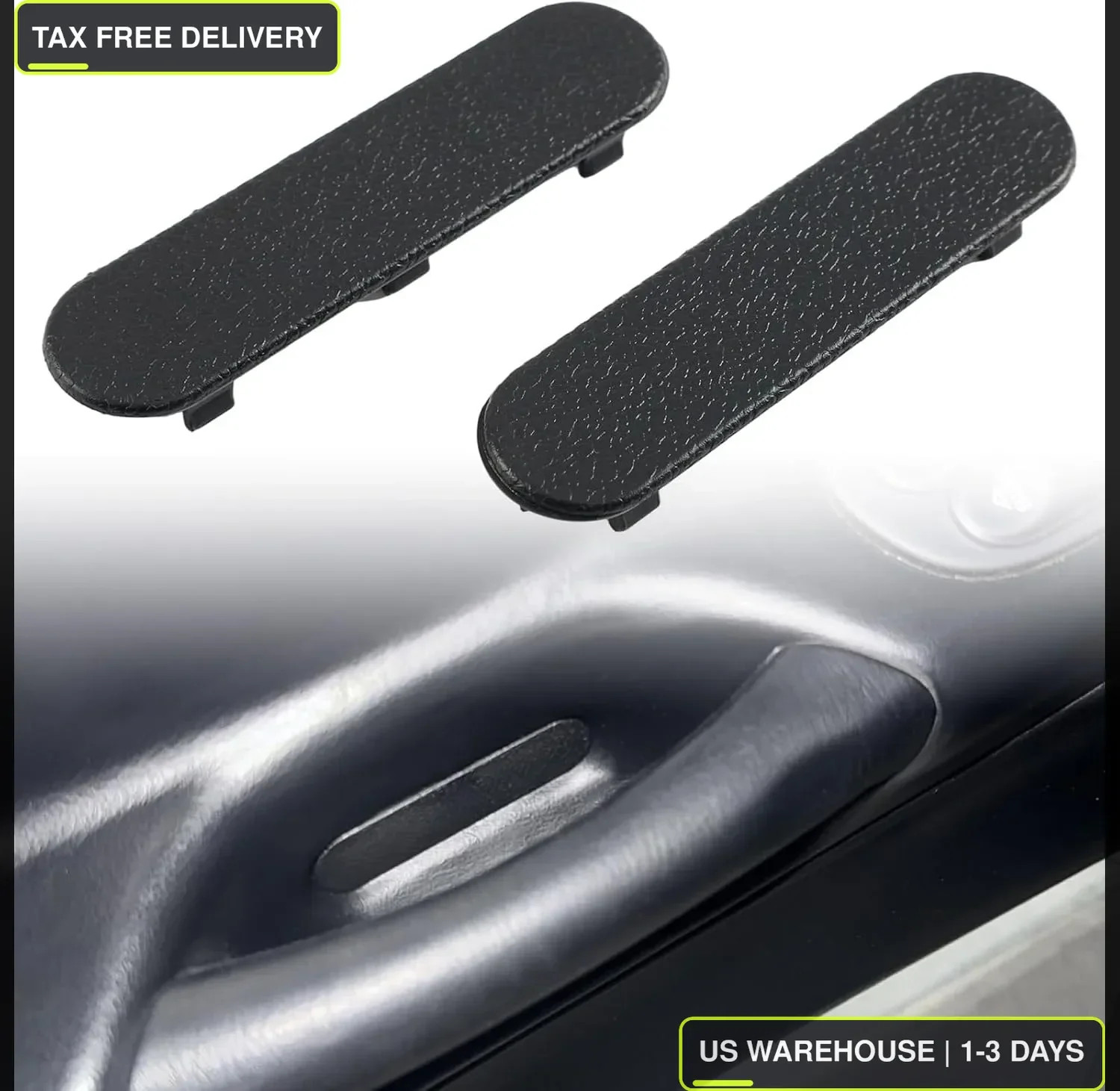 Black Door Panel Handle Cover Trim for C5 Corvette (1997-2004) - 2 Pack