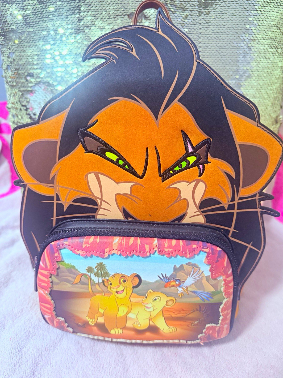 Disney The Lion King Scar Small Shoulder Bag - Orange/Black Disney Franchise