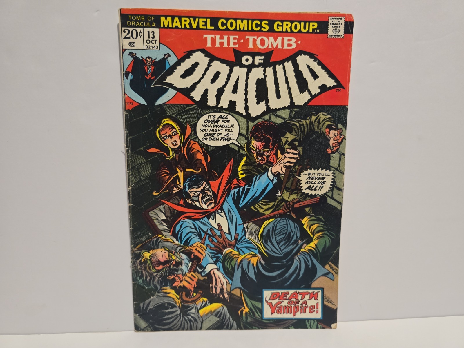 Tomb of Dracula #13 (Marvel Comics October 1973) Blade Origin
