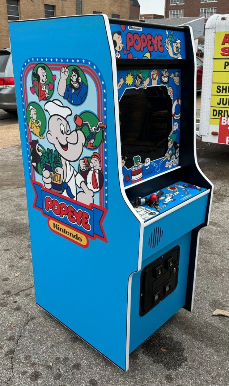 Popeye Arcade Coin Operated- With all new parts, LCD Monitor, 