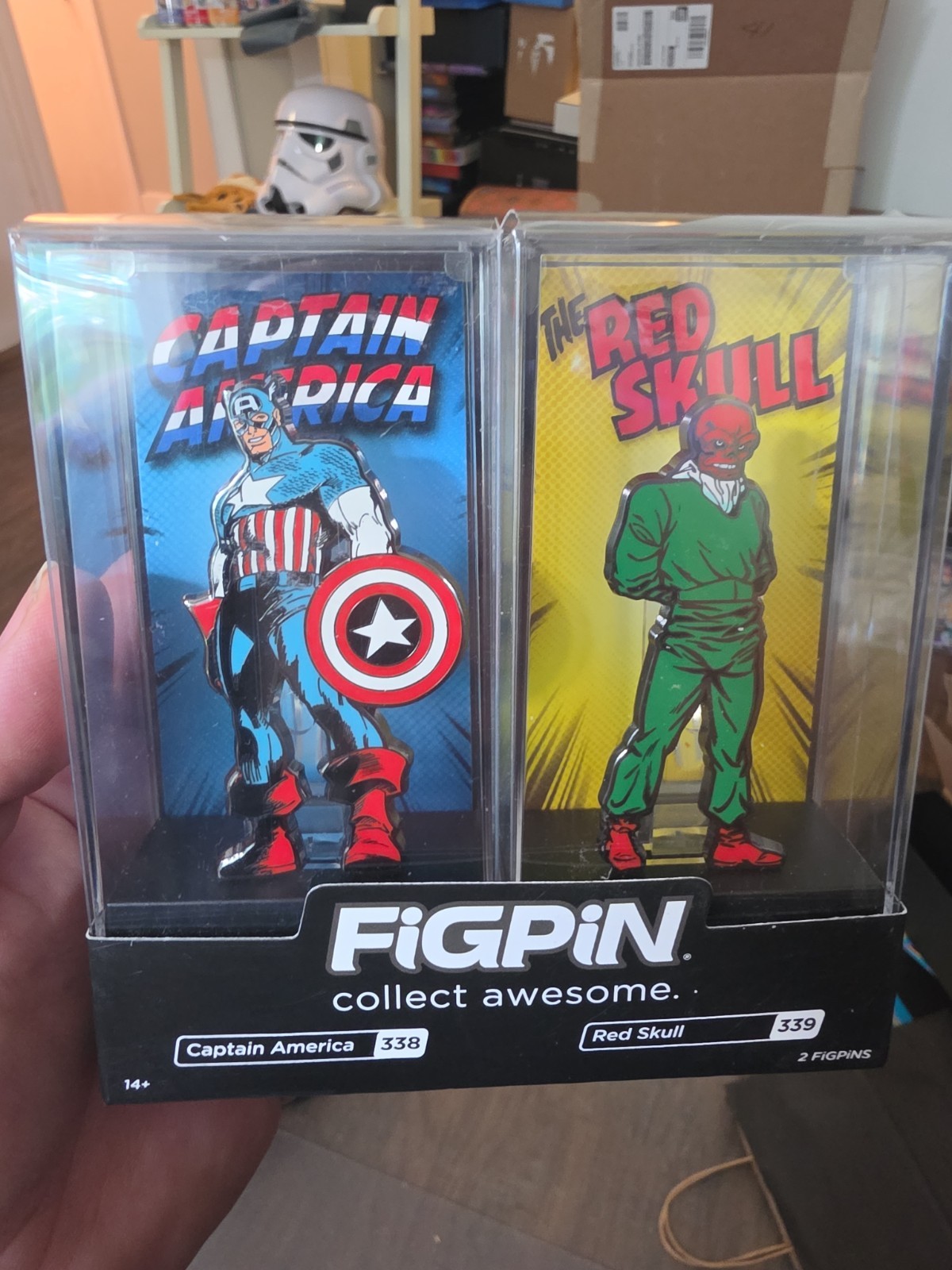 FiGPiN ECCC 2020 Captain America & Red Skull 2-Pack (#338 & #339) Limited 1500