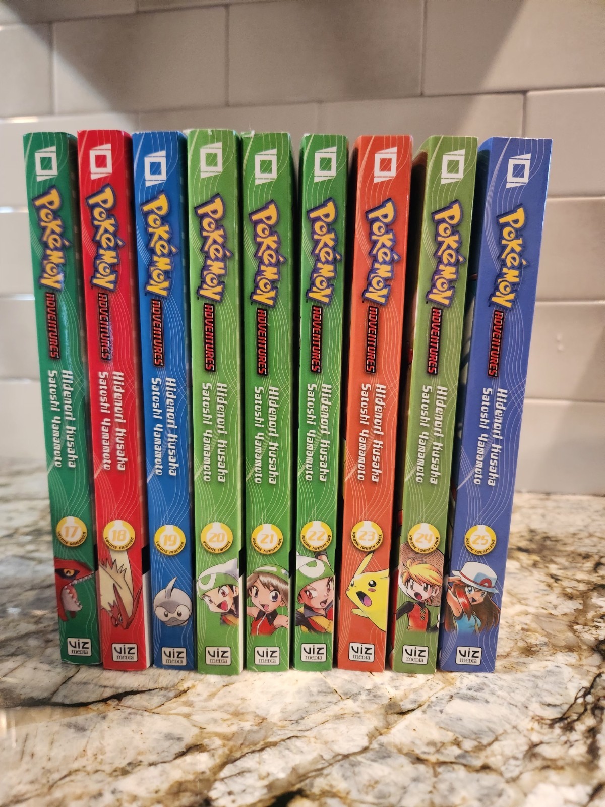 Pokémon Adventures: Ruby & Sapphire Paperback Books.  Volumes 17-25.