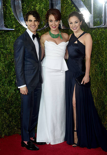 Darren Criss Sierra Boggess Laura Osnes at the 2015 Tony Awards at - Old Photo 1