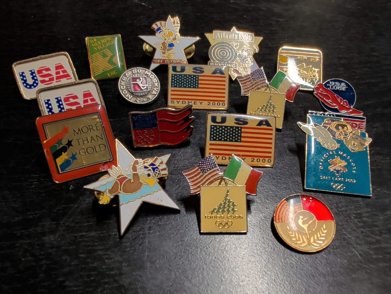 Lot Of 17 Olympic Lapel Hat Pins Modern Era Olympics Various