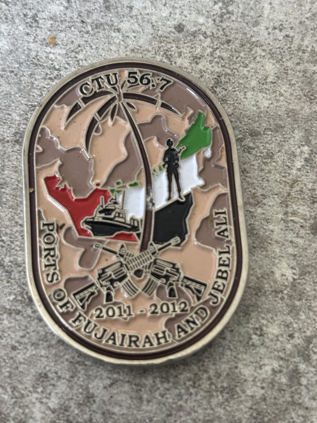 U.S. Navy CTU 56.7 Maritime Security Expeditionary Fujairah UAE Challenge Coi