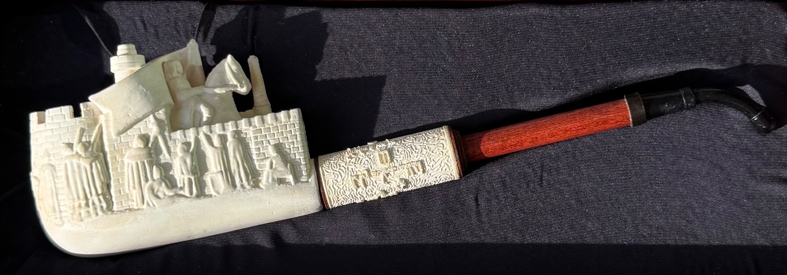 Knights Templar Meerschaum Pipe & Box Movie Prop National Treasure Nicolas Cage