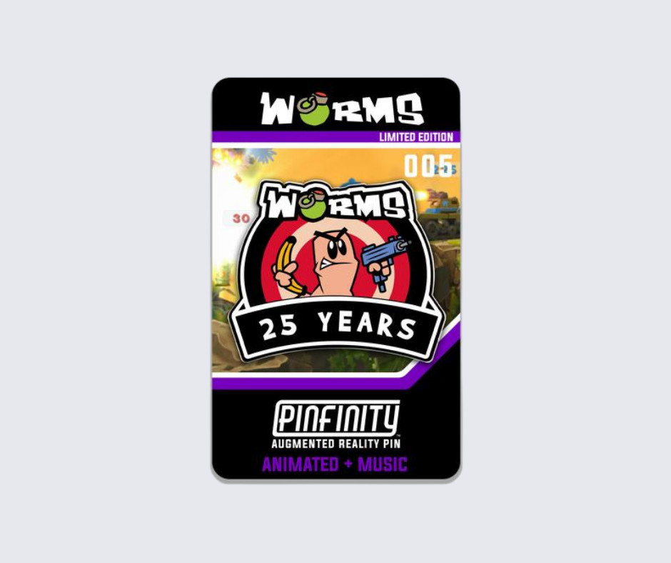 Worms 25th Anniversary - Worms WMD Enamel Pin - Pinfinity