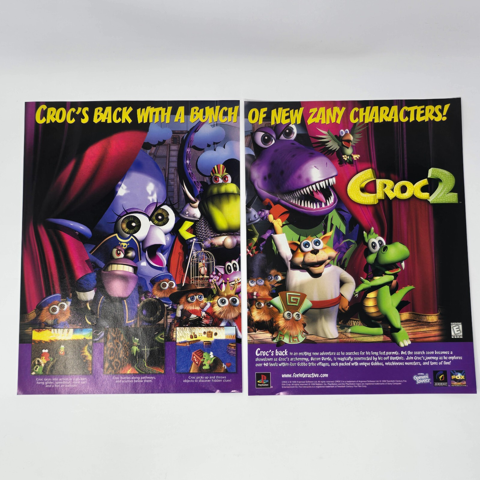 Croc 2 Sony PlayStation 1 PS1 Zany Print Ad/Poster Promo Art