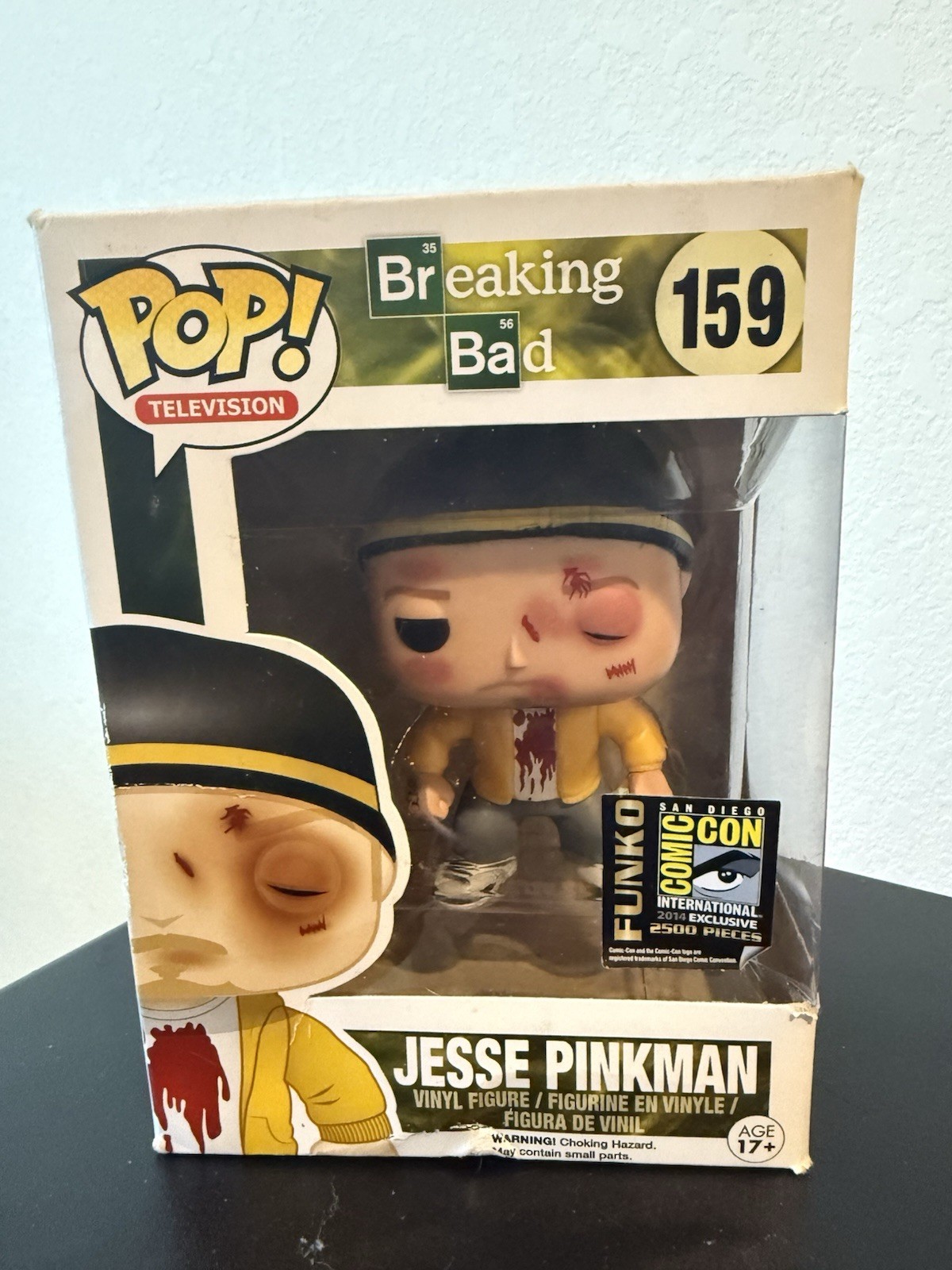 2014 SDCC Comic Con JESSE PINKMAN (BEAT UP) #159 FUNKO POP /2500 Breaking Bad