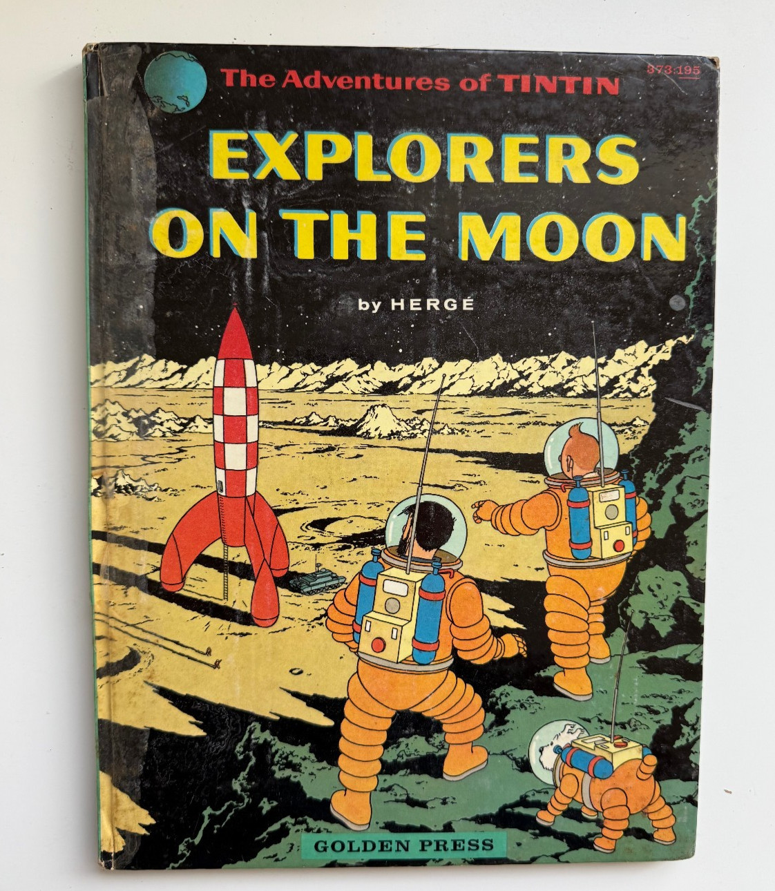 Hergé The Adventures Tintin Explorers on The Moon 1st US Golden Press