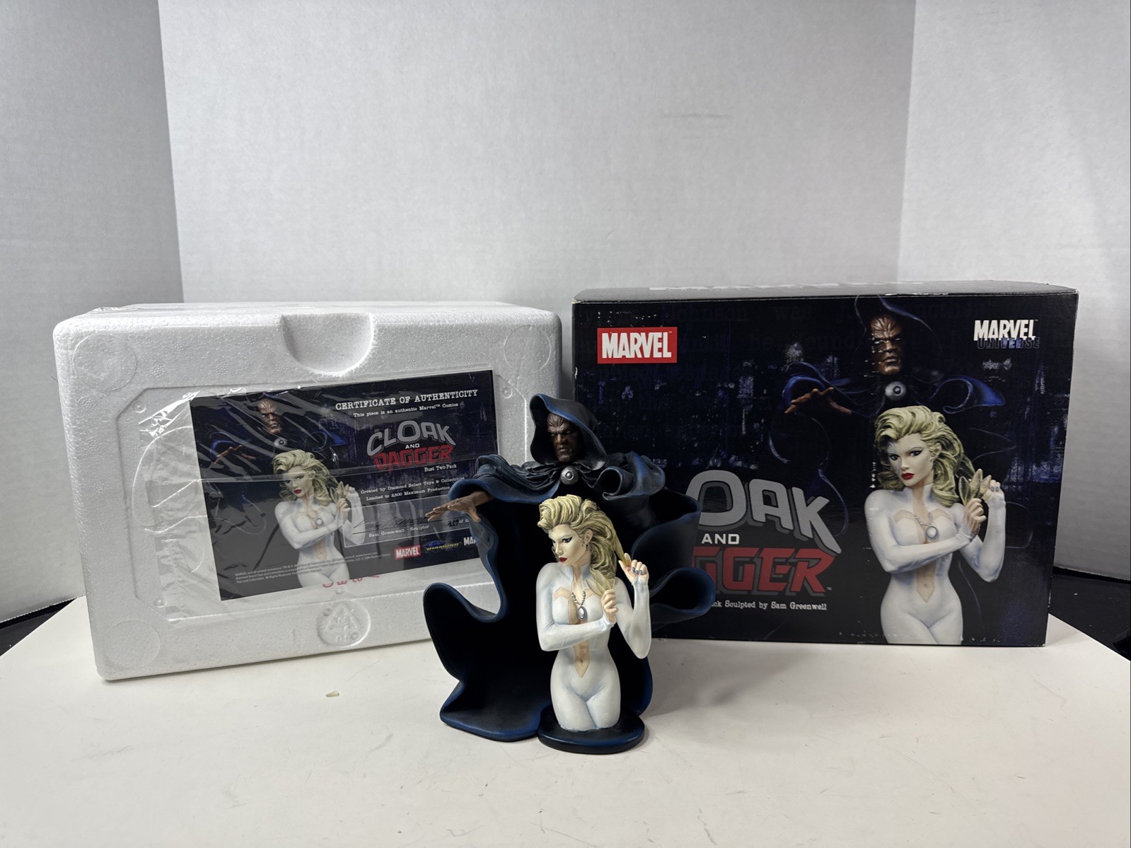 Diamond Select Cloak And Dagger Marvel Mini-Bust Two-Pack #319/2500 Ltd Ed.