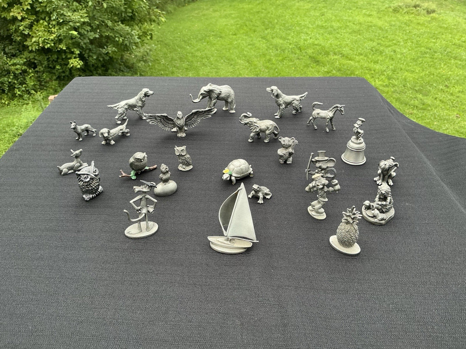24 Pewter Figurines Vintage 1970s 1980s Schmid, Disney, Spoontique, Finest Pwete