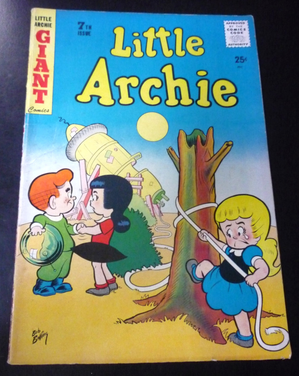 LITTLE ARCHIE #7  (1958)  FINE- Giant issue Comic Book  VERONICA BETTY