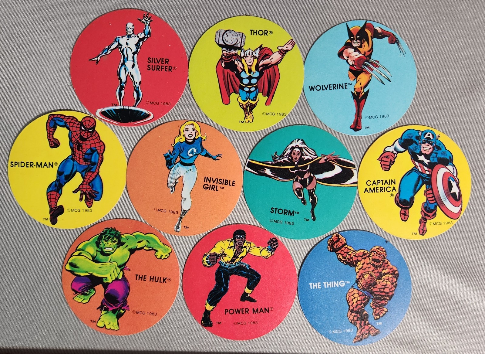 Rare 1983 Ovaltine Marvel Super Heroes Stickers  2