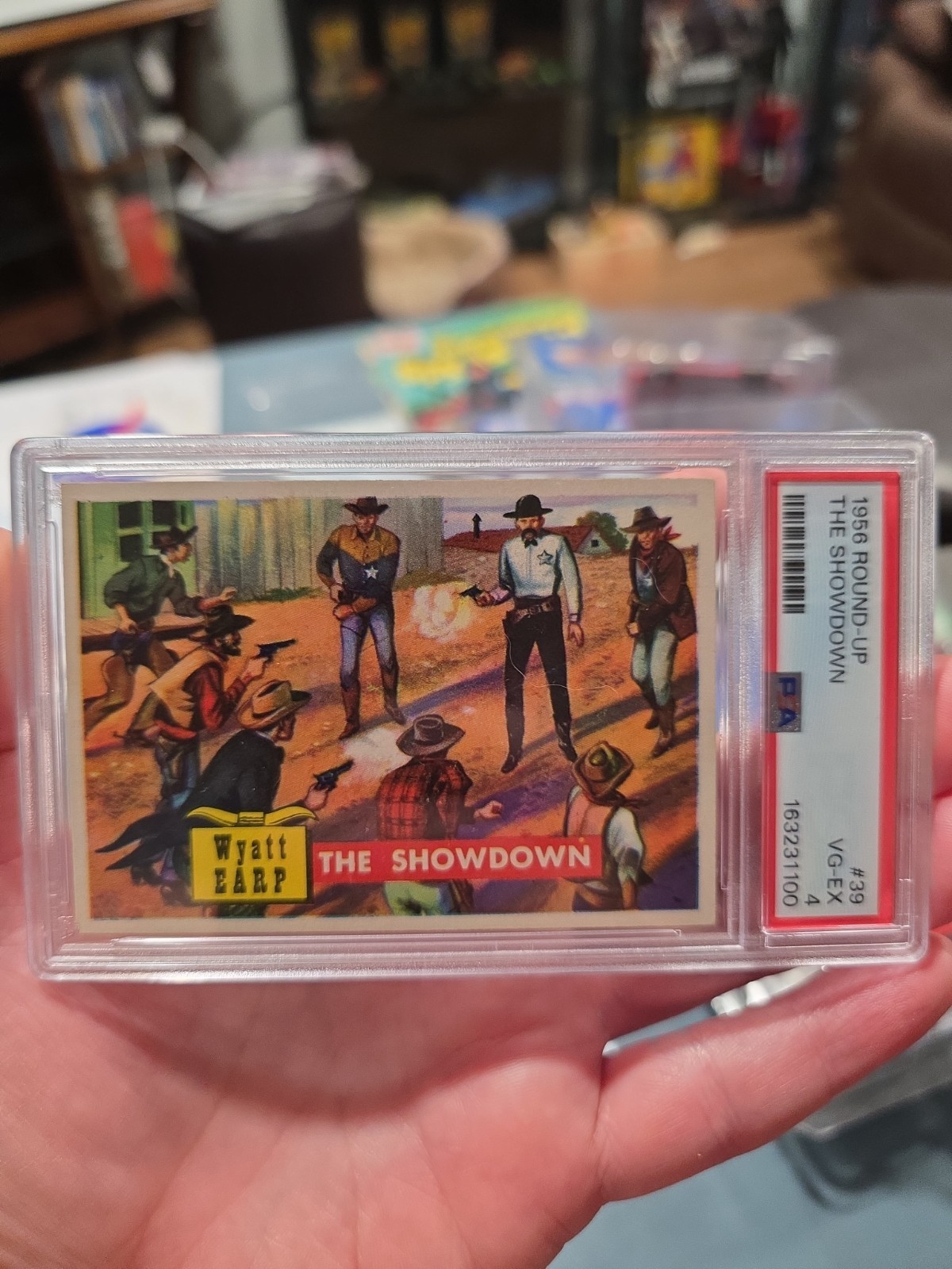 1956 Topps Round Up #39 THE SHOWDOWN PSA 4 Wyatt Earp