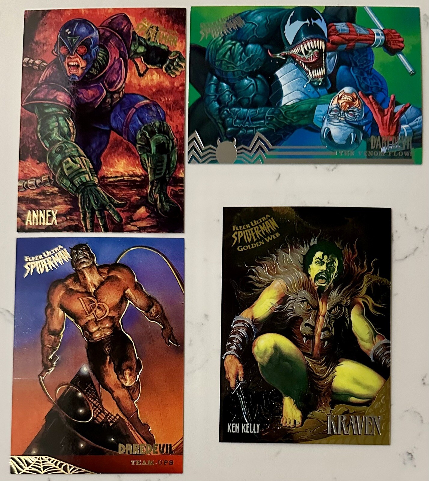 1995 Fleet Ultra Spider-Man Marvel Comics Trading Card | 4 Card Included