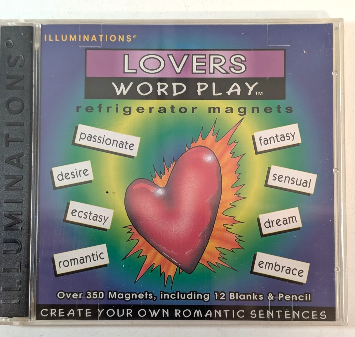 Lovers  Word Play Refrigerator Magnets Valentine 1997 - Fridge Poetry NEW SEALED