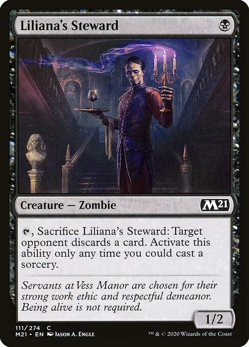 Liliana\'s Steward (111) (Non-Foil) M21 MTG NM