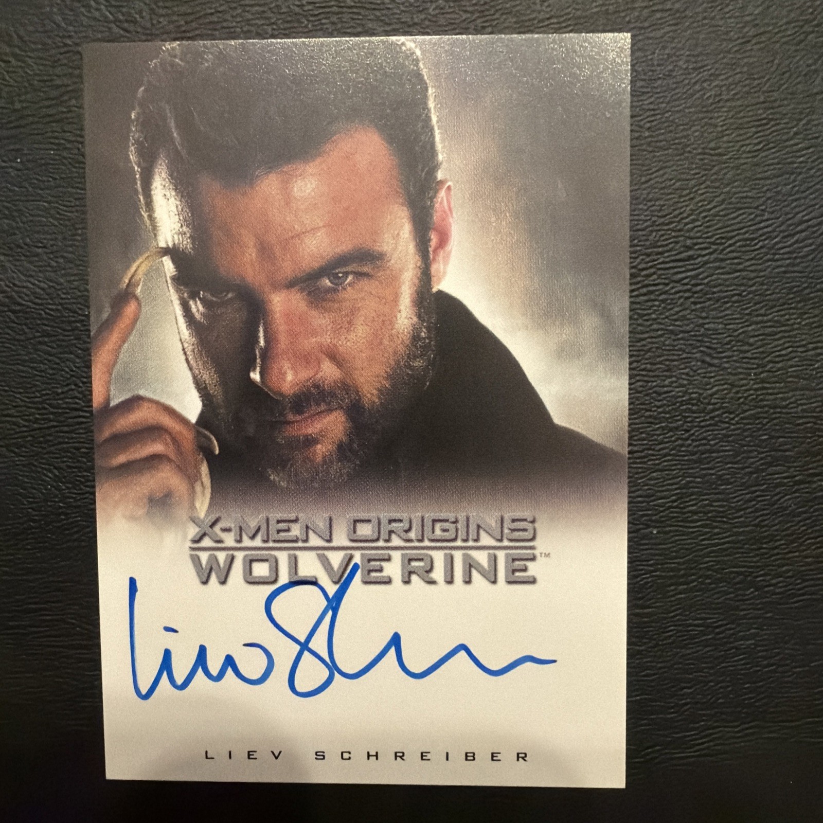 2009 Rittenhouse X-Men Origins Wolverine Liev Schreiber Autograph. CLEAN