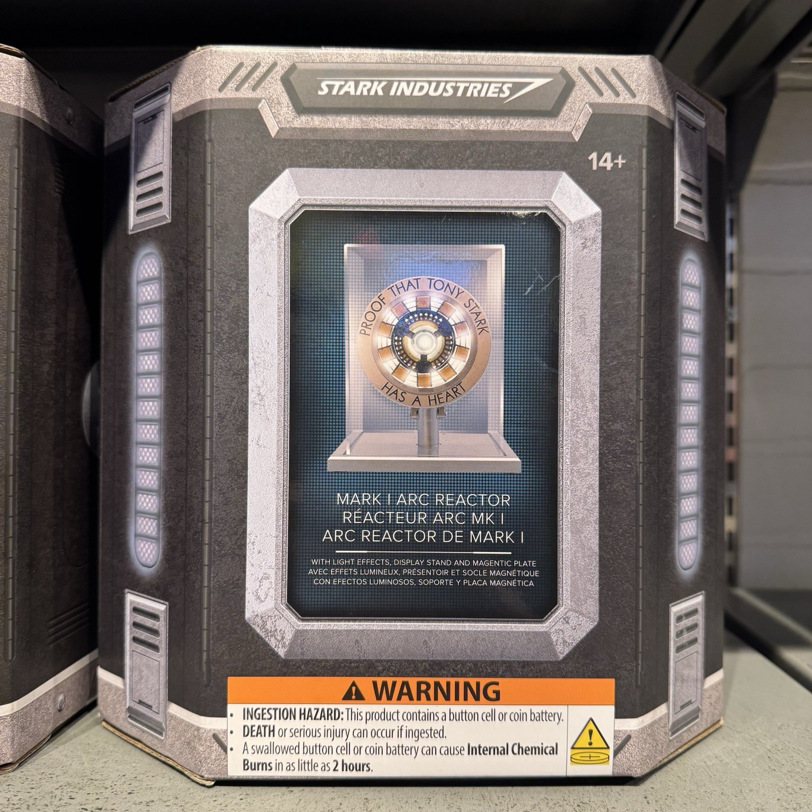 Disney Parks Marvel Iron Man Arc Reactor Mark 1 Light Up In Display Case Sealed