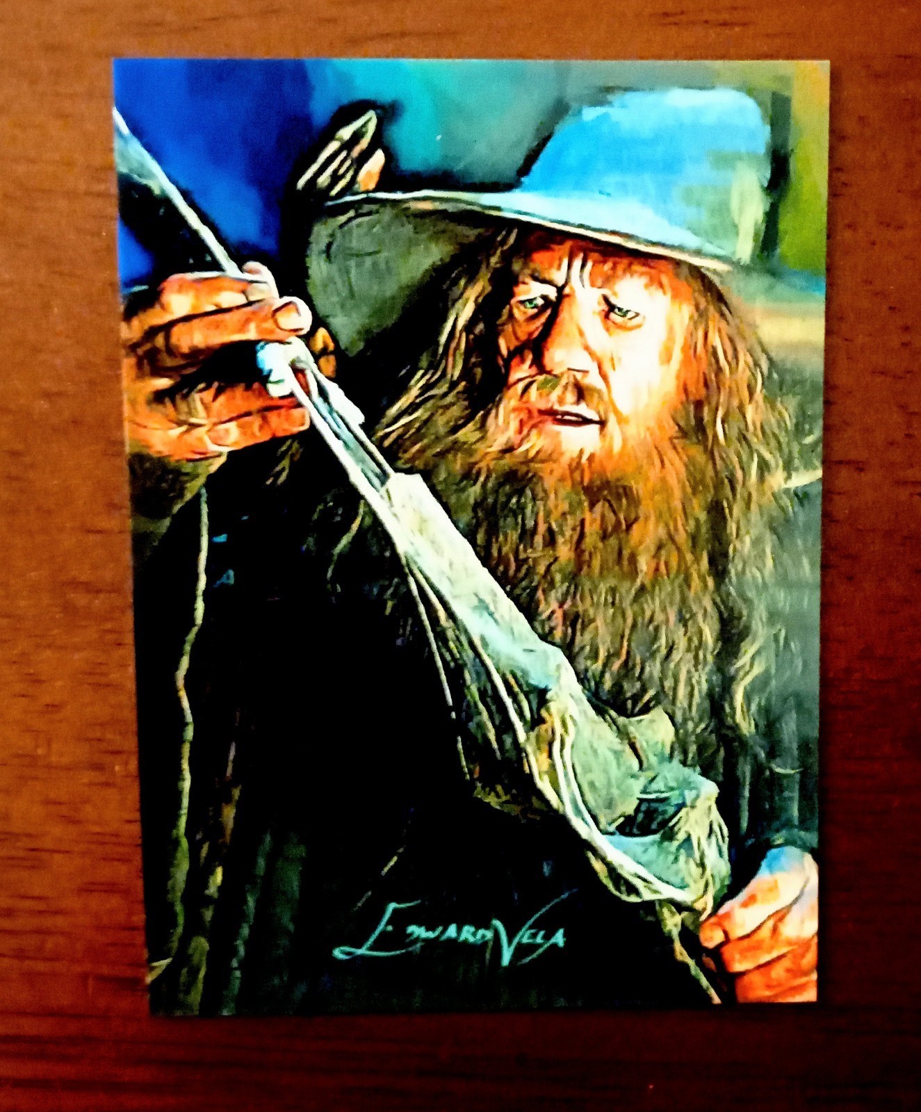 2015 Gandalf The Grey Sketch Card Vela Signed #20/25