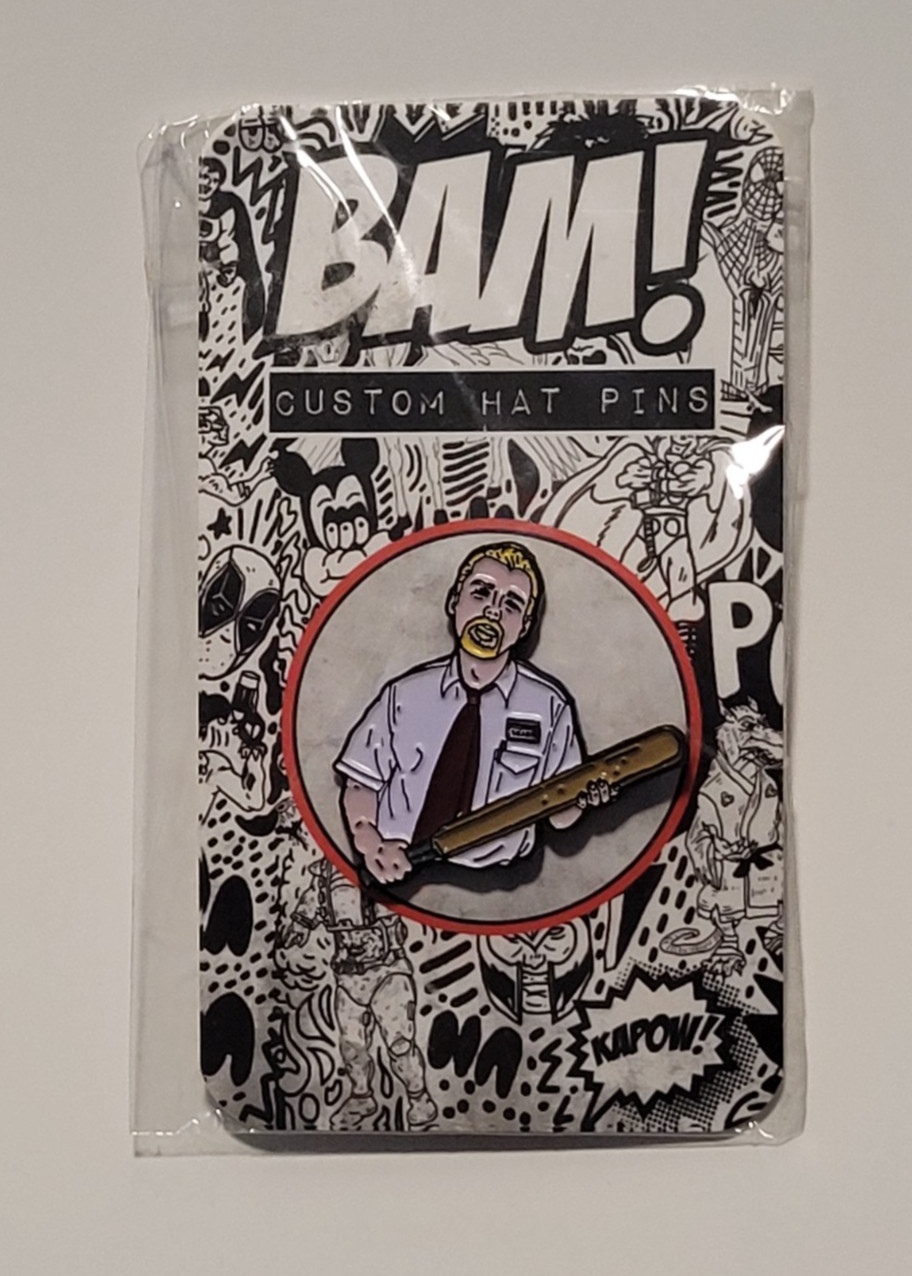 BAM Box Shaun of the Dead Enamel Pin Limited 2000 Heroes & Villains