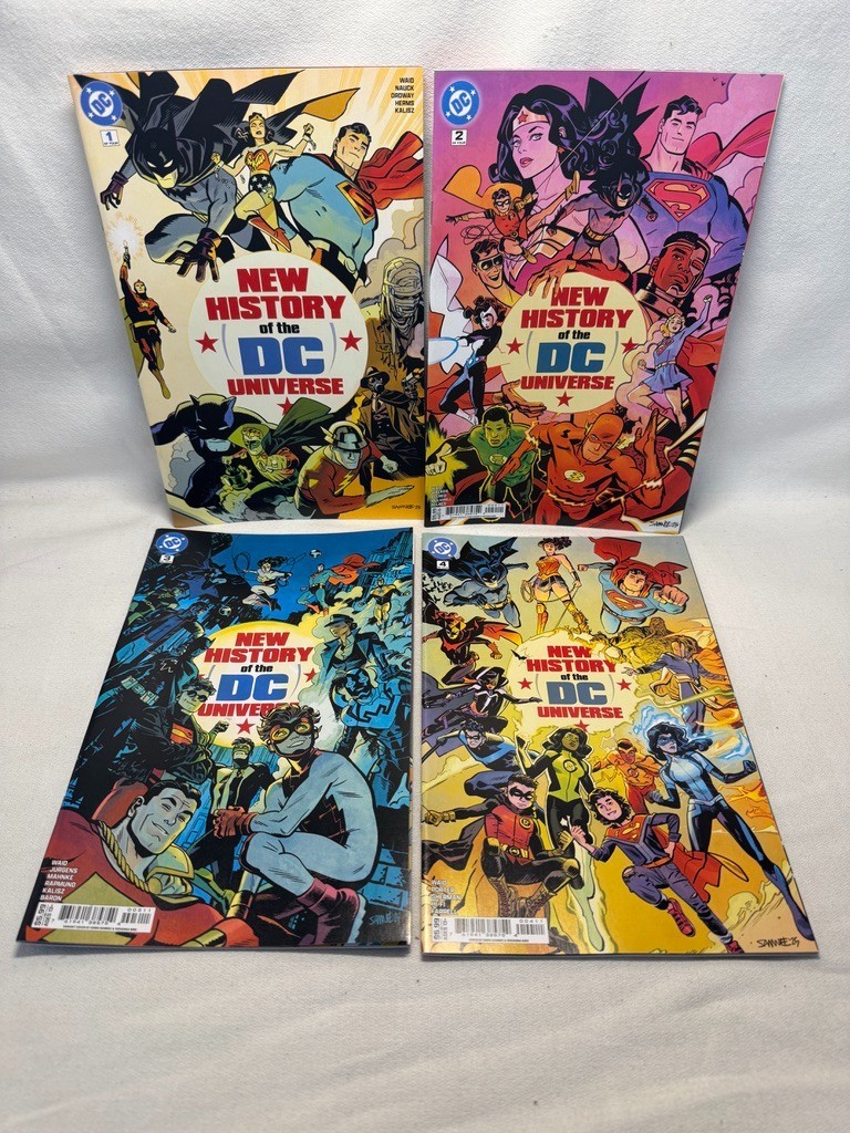 DC NEW HISTORY OF THE DC UNIVERSE #1-4 by (W) Mark Waid  *FREE Shipping*