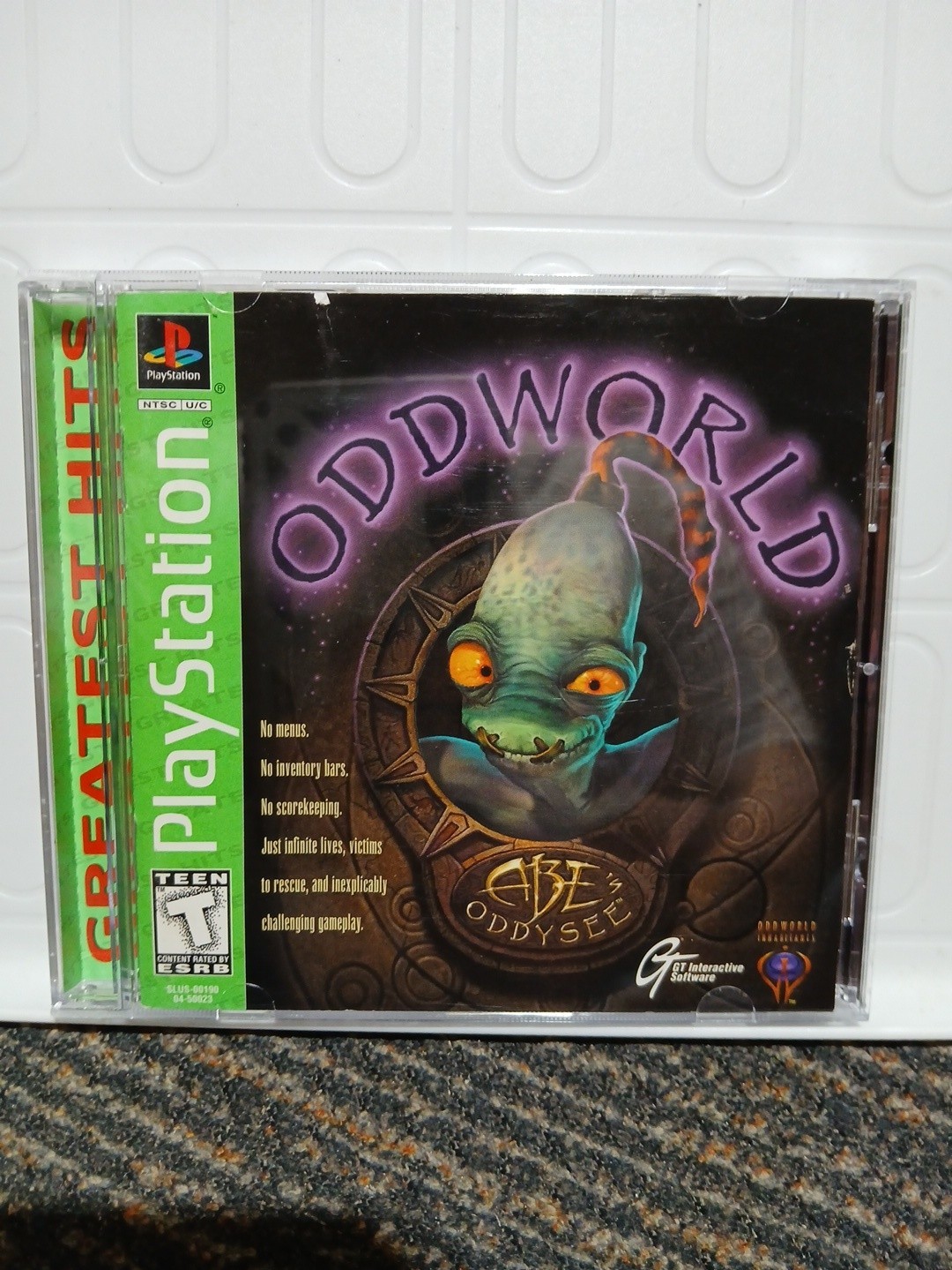 Oddworld: Abe\'s Oddysee (Sony PlayStation 1, 1997) Ps1 Complete CIB Tested GH