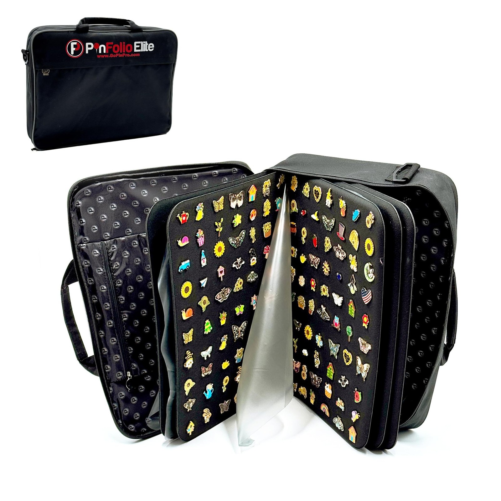 PinFolio Elite Pin Display Bag, Extra Large Sports & Disney Pin Book Designed...