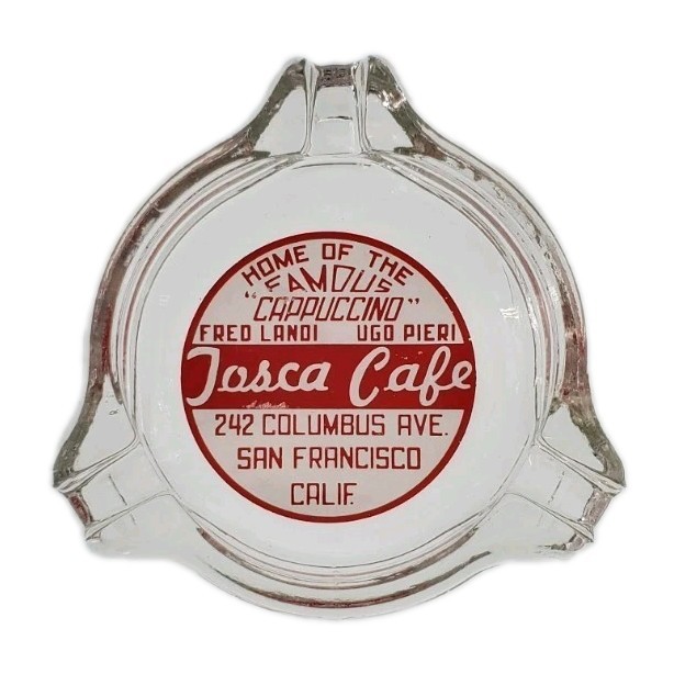 Vintage Ashtray / Tosca Cafe / Fred Landi & Ugo Pieri / San Francisco California