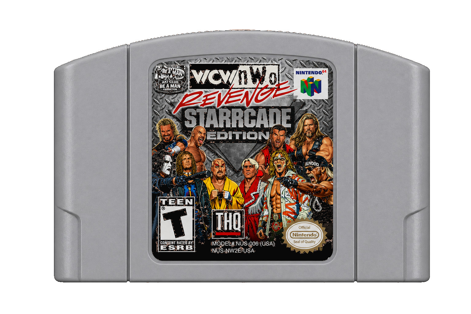 WCW-nWo Revenge - Starrcade Edition for Nintendo 64 N64 Game - Tested & Working