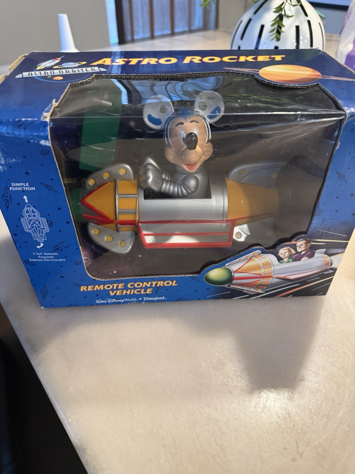 Disney Astro Rocket Astro Orbiter Remote Control Vehicle NIB Vintage Rare 