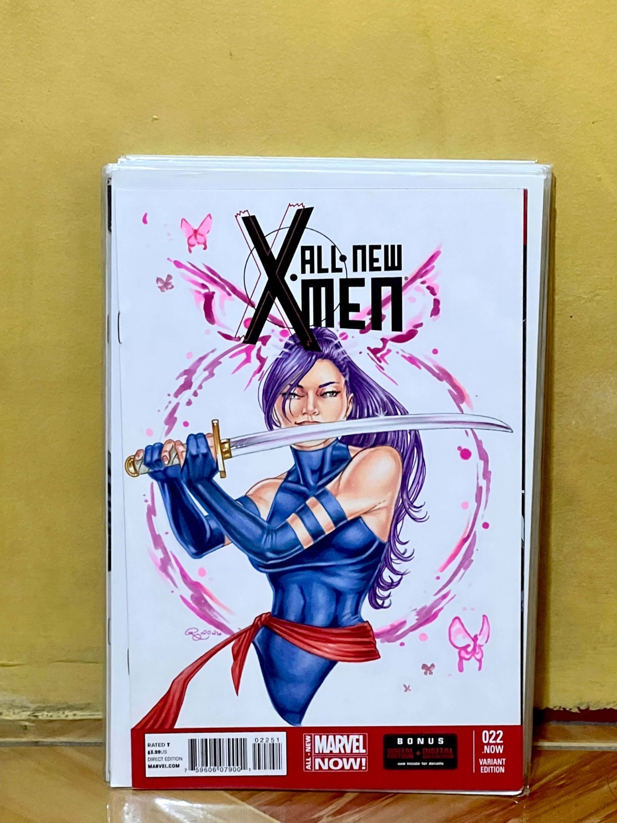All‑New X‑Men #22 Psylocke Sketch Cover Rhiannon Owens Signed Original Art 1/1