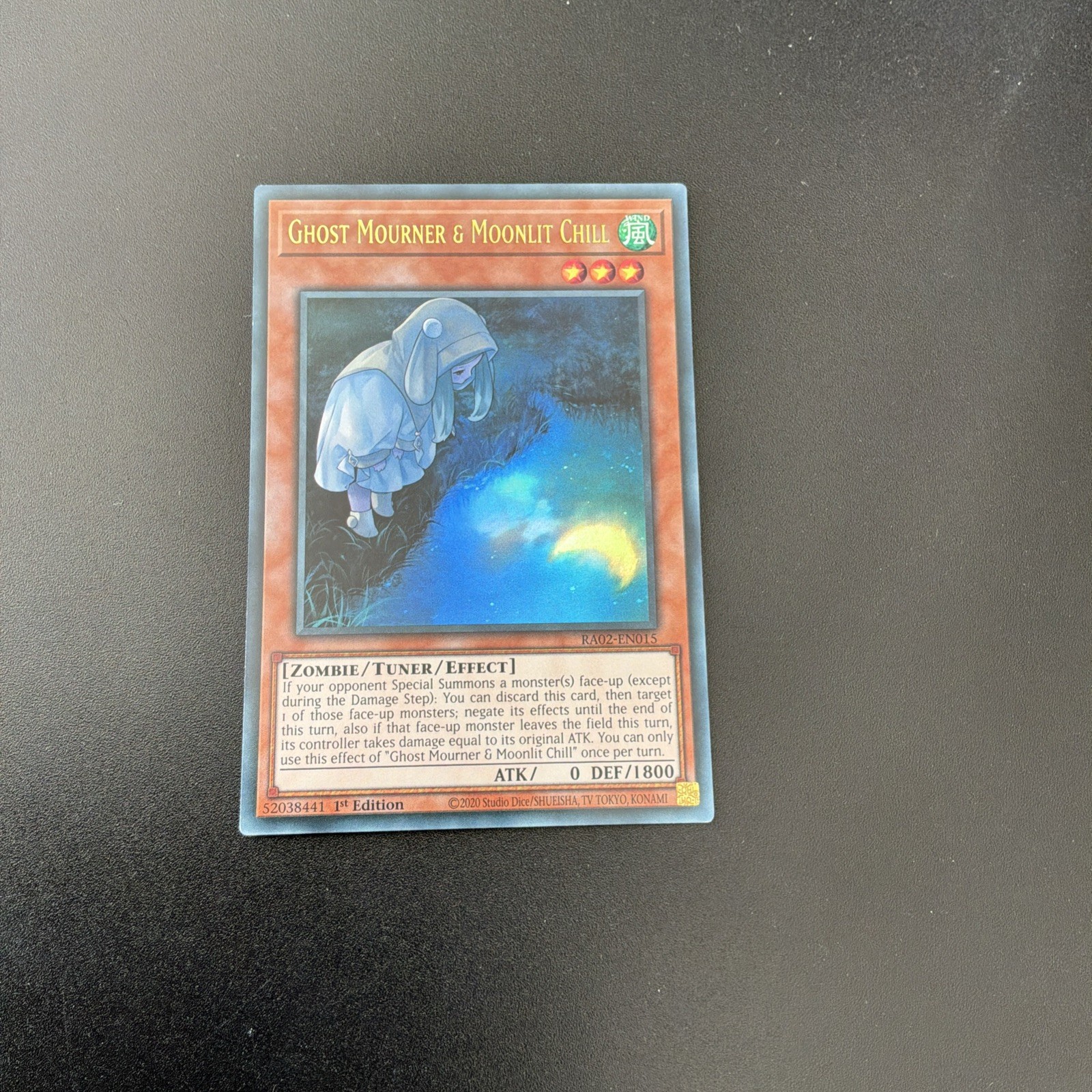 Yu-Gi-Oh Ghost Mourner Moonlit Chill 1st Edition Ultra Rare RA02-EN015 NM
