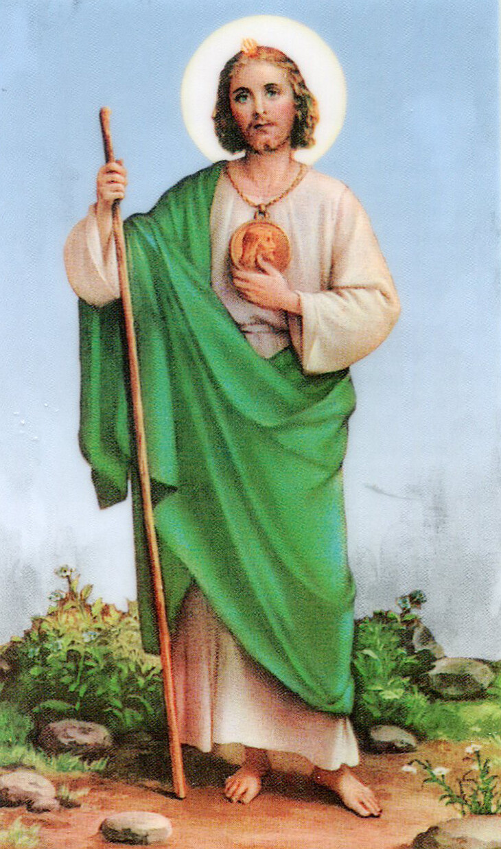 Novena to St. Jude N - Laminated Holy Cards QUANTITY 25 CARDS