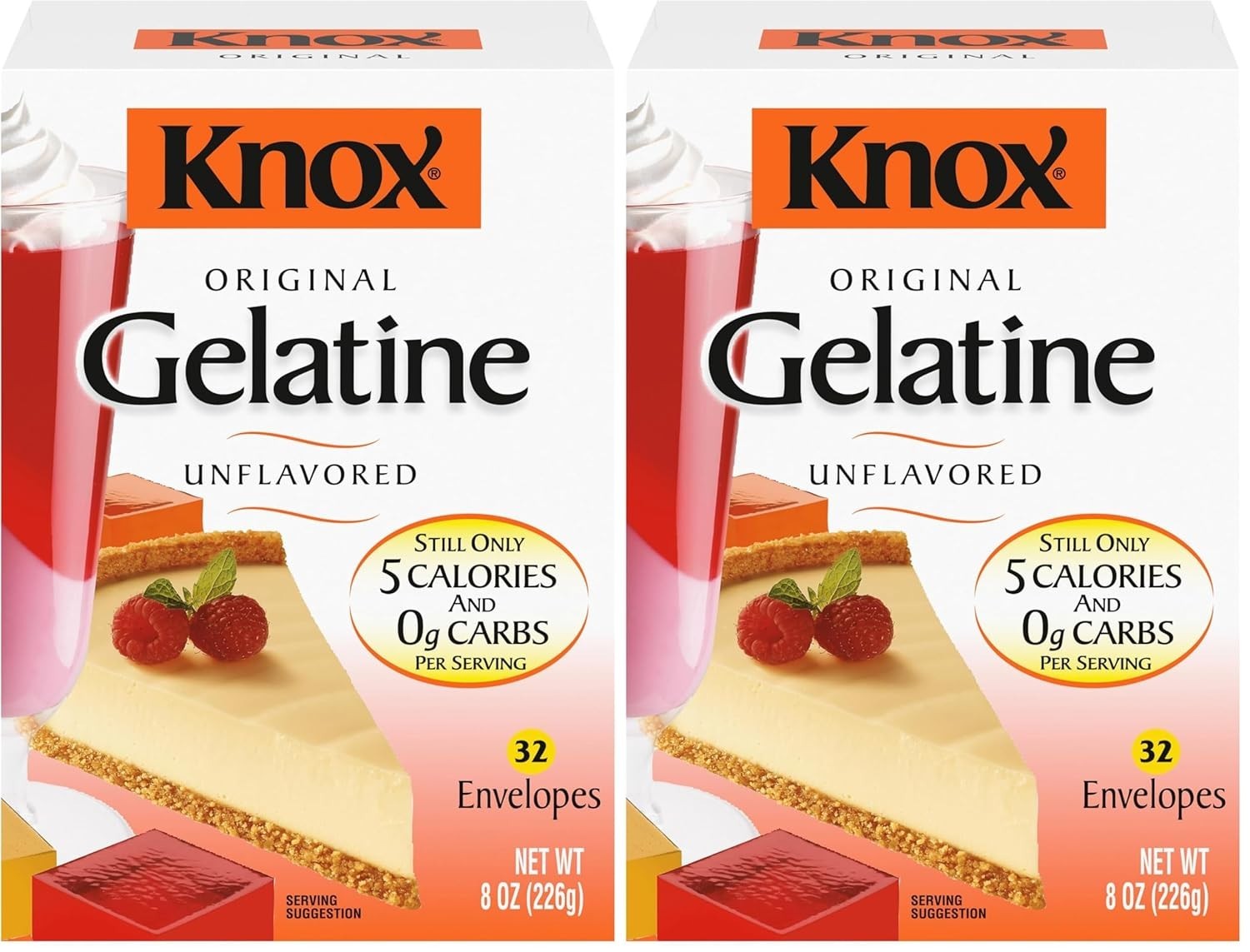 Knox Original Unflavored Gelatin, 32 ct Packets  NEW