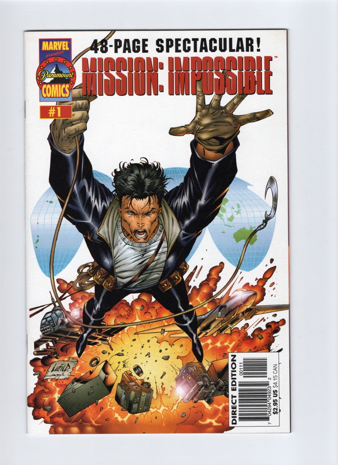 MISSION IMPOSSIBLE 1 CORRECTED EDITED VERSION 1996  MARVEL COMICS ROB LIEFELD