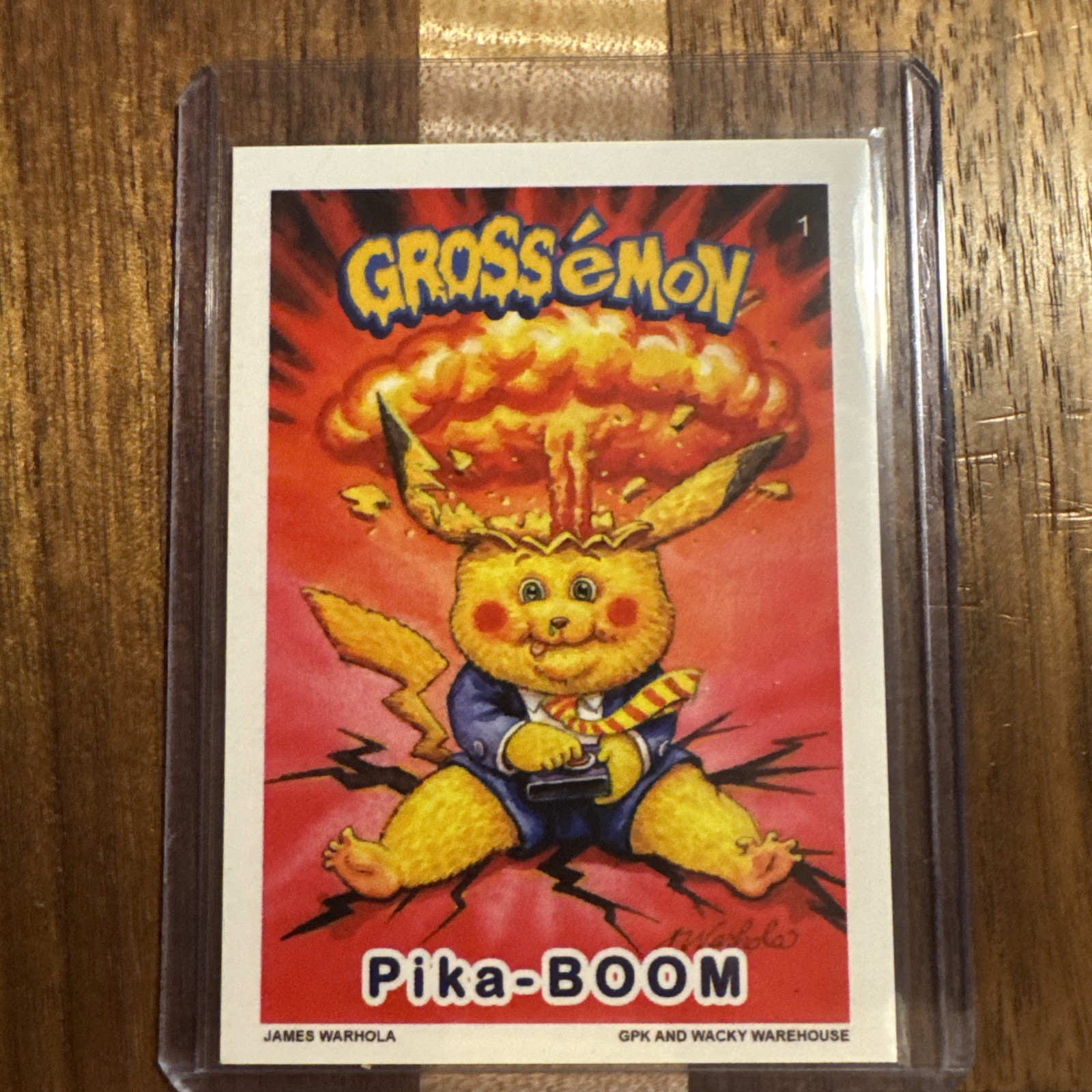 2026 Gross Card Con Grossémon  Cards Pika-Boom Signed Auto Pokémon Parody