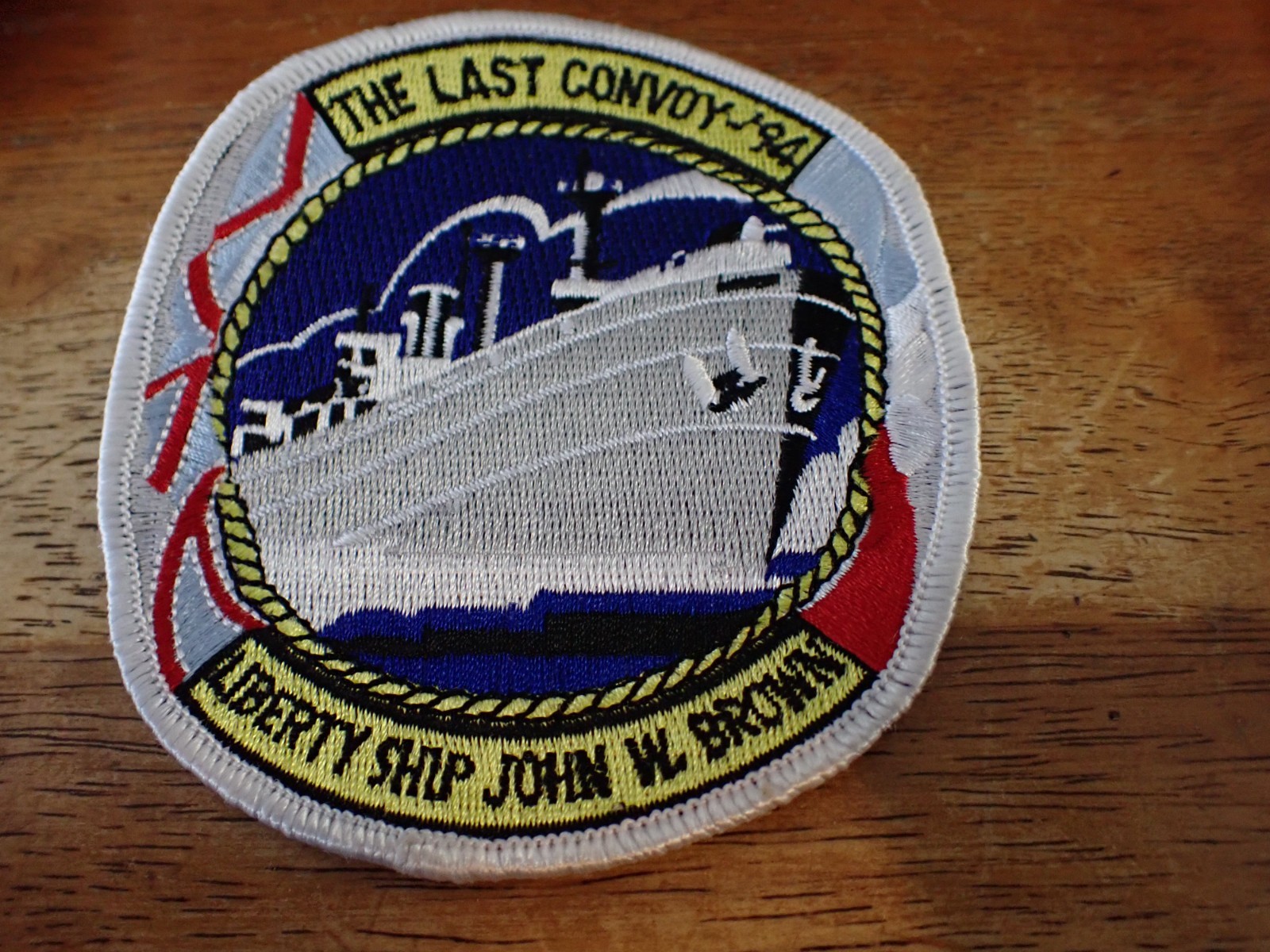 U S NAVY LIBERTY SHIP JOHN W. BROWN LAST CONVOY 1994 MERCHANT   PATCH BX Z #4