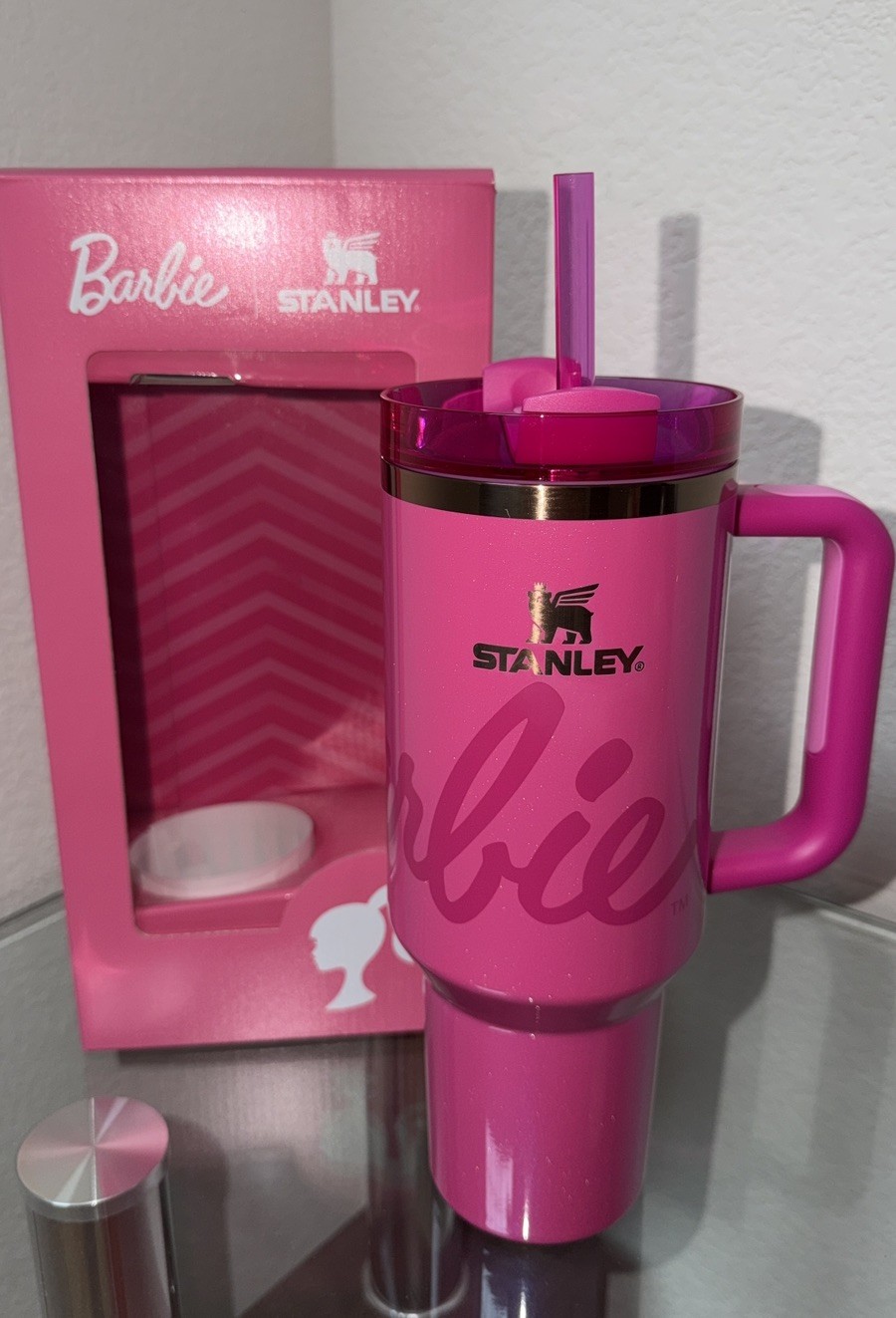 NEW BARBIE™M ICON 40 OZ Stanley Cup Barbie Insulated Cup IN BOX AUTHENTIC
