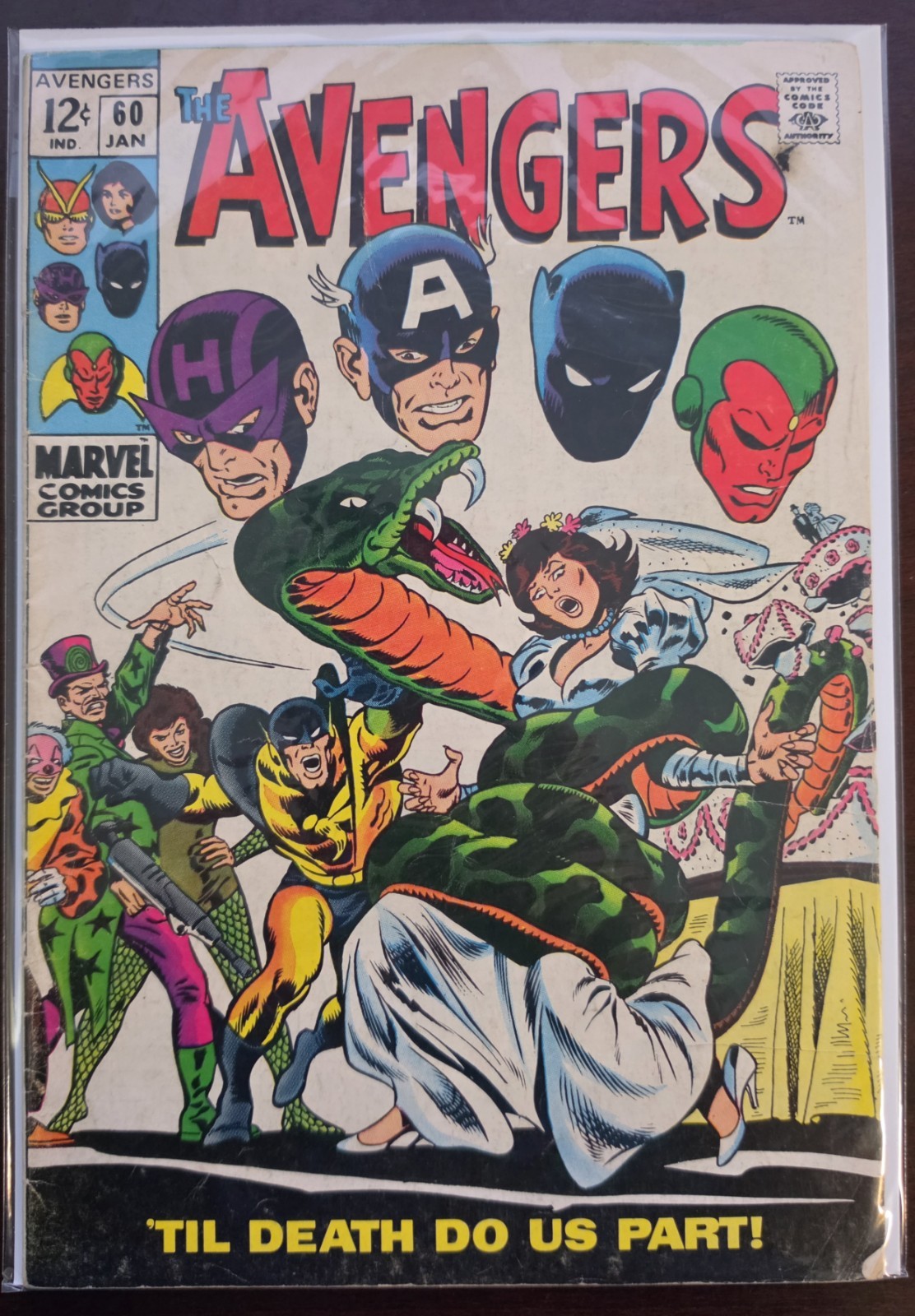 The Avengers #60 VG (Marvel Comics January 1969)