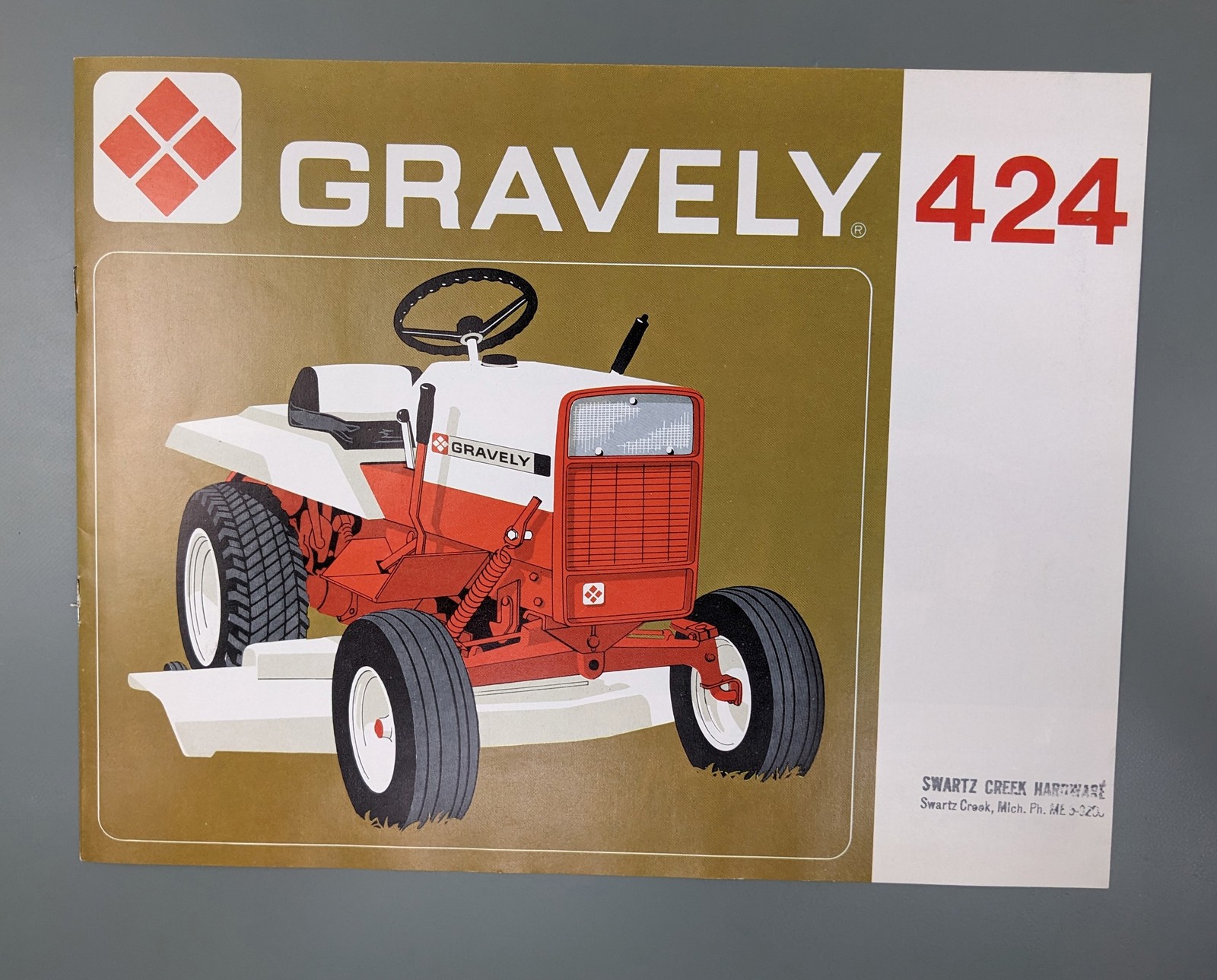 Gravely 1968 424 Compact Tractor Ad Brochure