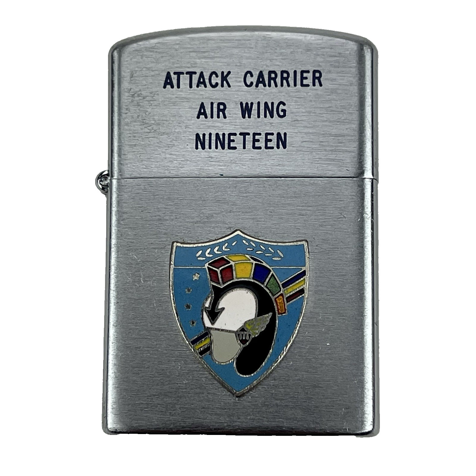 Vintage Vietnam war ATTACK CARRIER AIR WING 19 (CVW-19) Konwal Lighter Japan